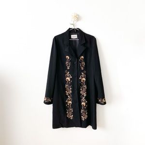 Oversized Emroidered Coat